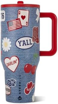 HydroJug Traveler 40oz, Insulated Tumbler with Handle & Straw, American Honey by Hydrojug