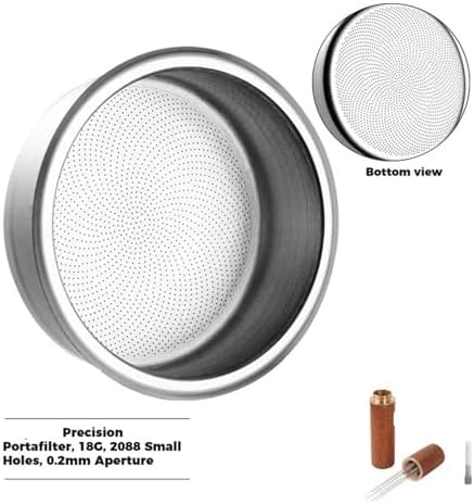 Coffee Filter Basket 18-22g Espresso Machine Dripper Portafilter Coffee Maker Strainer Cafe Puck Screen Stainless Steel(18g) - Image 2