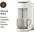 Keurig K-Mini Mate Plus Single-Serve K-Cup Pod Coffee Maker, Compact, 3 Cup Sizes, Brew Over Ice and Strong Button Features, 50 oz Removable Reservoir, Warm Stone - Image 4