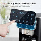 Gevi Touchscreen 12-Cup Coffee Maker, Bold & Iced Brew, Glass Carafe - Image 2