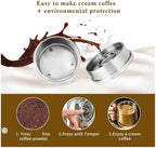 Stainless Steel Refillable Coffee Maker Filter,Coffee Capsule Pod，Compatible With Illy，X7.1 Y5 Mahine(2pc-TI-SS) - Image 5
