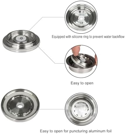 Coffee Capsule Adapter, Coffee Pod Converter Stainless Steel Reusable Convenient Converter Holder for Large and Small Machines for Universal Machines - Image 6