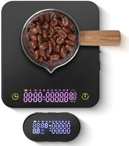 Mini Coffee Scale, 3kg/0.1g Espresso Scale, Magnetic Display by DICEAYNICO