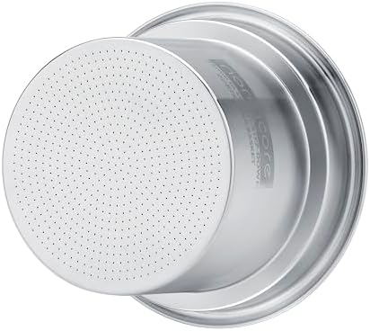 Normcore 54mm to 45.5mm Step-Down Portafilter Basket Kit, CNC-machined From a Solid Block of 304 Stainless Steel, 0.28mm Holes, Includes Dosing Funnel, 45.5mm Puck Screen, 200 Papers Filter by NORMCORECOFFEETOOLS