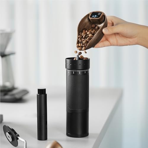 Generic Coffee Bean Dosing Cup and Spray Bottle Kit, 0.1g High Precision LED Digital Display Rechargeable for Coffee Beans Weighting Dosing (Black) - Image 2