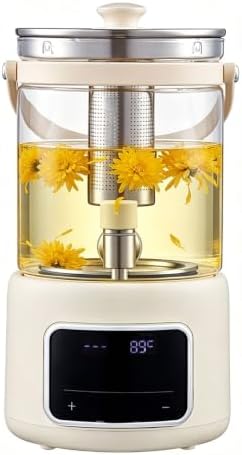 3L Glass Electric Kettle With Tea Infuser Touch Screen Adjustable Temperature Control 95-194°F Keep Warm Beverage Dispenser With Spigot For Home Office by Unknown