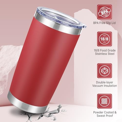 20 oz Tumblers Bulk Stainless Steel Tumbler with Lid, 12 Pack - Image 4