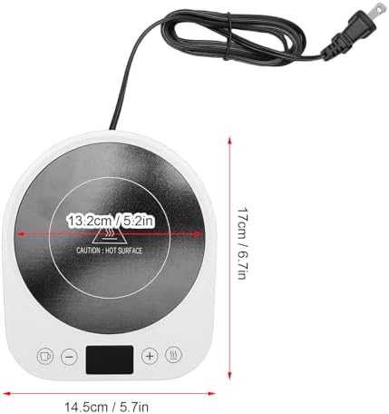 Fabater Coffee Warmer, 3 Temp Settings 12H Timer 4H Auto Shut Off Fast Heating Mug Warmer, Electric Cup with Heating Plate and LED Indicator for Travel Office Desk Home - Image 7
