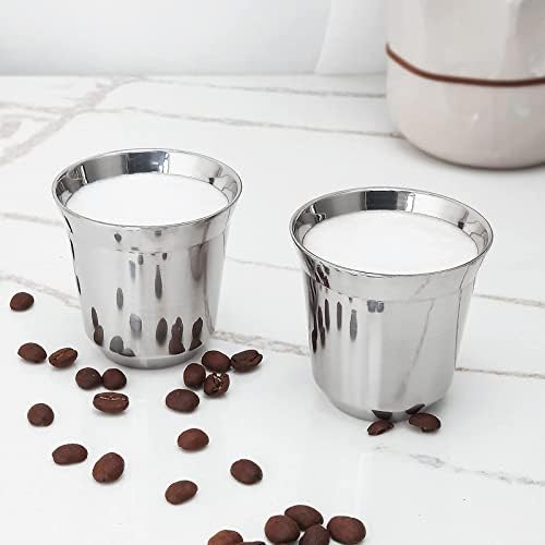 Easyworkz Nando French Press 34 oz, Bundled Stainless Steel Espresso Cup 2pcs Set Double Wall Insulated Metal Demitasse Cups 5 oz - Image 7