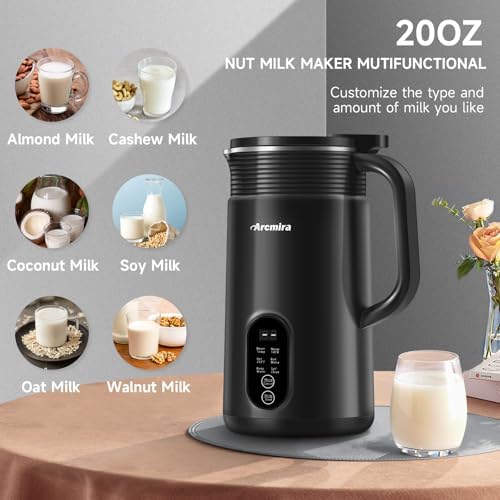 Arcmira 6 in 1 Nut Milk Maker Machine, 20oz(600ml) Soy Milk Maker Machine - Image 2