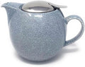 Zero Japan Bee House Round Teapot For One, 24 Oz - Ceramic Tea Pot with Stainless Steel Lid and Infuser, Smooth-Pour Spout (Crackle Lavender) by ZEROJAPAN
