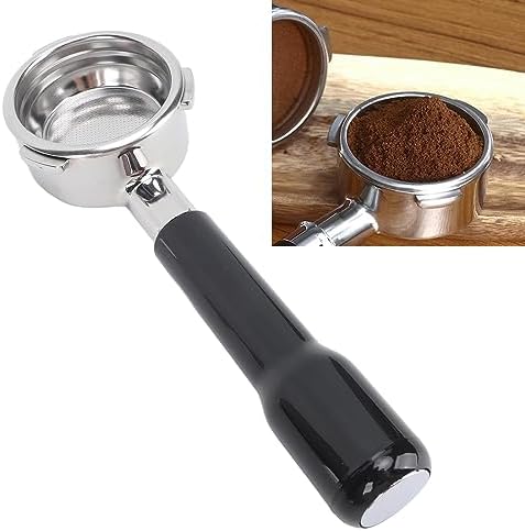 Bottomless Coffee Portafilter, 58mm 3 Ears Bottomless Portafilter Coffee Bottomless Portafilter for Barsetto Coffee Machine (Black) - Image 2