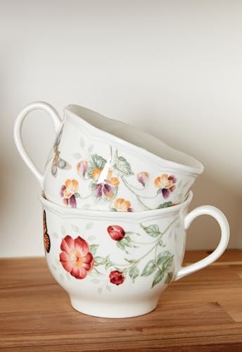 Lenox Butterfly Meadow Latte Porcelain Mug Set for 2, 18oz - Image 5