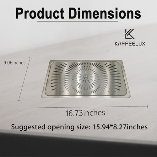 Stainless Steel Drip Tray - Perfect for Homes, Clubs, Bars, Cafes, Restaurants, Hotels, Or Commercial Use - Easy to Clean, No Drainage Required (9.1 * 16.7) - Image 2