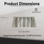 Stainless Steel Drip Tray - Perfect for Homes, Clubs, Bars, Cafes, Restaurants, Hotels, Or Commercial Use - Easy to Clean, No Drainage Required (9.1 * 16.7) - Image 2