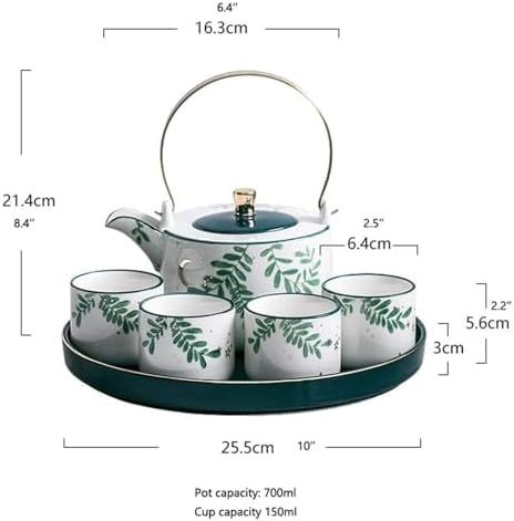 Porcelain Tea Sets Luxury Teapot Coffee Cup Set Tea Tray Teacup Set with Tray Teapot Set - Image 2