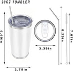 20oz insulted tumblers stainless steel cup Tumbler Bulk with push Lid, and metal straw powder coated coffee cup for cold and hot drinking (48, Modern MIX color) - Image 3