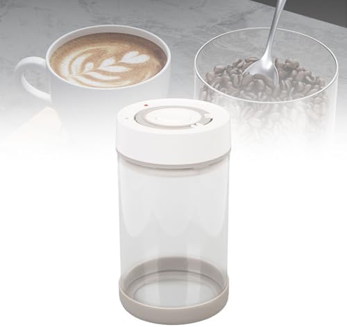 Electric Vacuum Canister, High Borosilicate Glass Vacuum Sealed Coffee Jar, 500mAh Built In Battery, Airtight Tea Bean Nut Storage for Home Kitchen Organizer (950ml) - Image 2