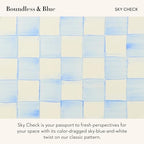 MACKENZIE-CHILDS Tea Kettle, 2 Quarts, Light-Blue-and-White Sky Check - Image 3