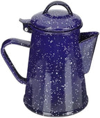 MAGICLULU Enamel Tea Kettle, Water Heating Coffee Pot with Anti-Scalding Handle and Thin Spout, for Home Dorm Office Restaurant Campfire Use, Blue, 0. 8L, 19 x 17 x 11. 5 cm by MAGICLULU