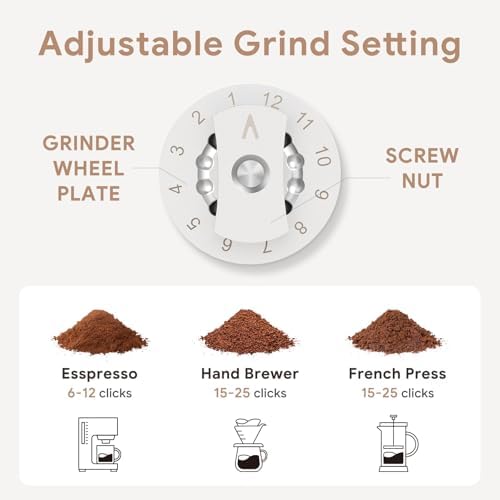 【Electric Coffee Grinder Coffee Maker 】Portable Grinder Stainless Steel Whole Bean for Outdoor Sport Lover French Press Drip Coffee, Reusable Espresso Capsules Turkish Brew - Image 6