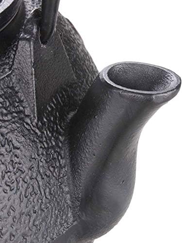 1200ML Handmade Japanese Cast Iron Teapot with Stainless Steel Infuser, Antique Tetsubin Tea Kettle for Loose Leaf Tea, Black - Image 5