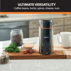 Krups, Coffee Grinder, Ultimate Silent Vortex Plastic and Stainless Steel Grinder with Removable Bowl Mess-Free, 8 Times Quieter, 2 Speeds 240 Watts, Dry Herbs, Dishwasher Safe, 12 cups ground Silver - Image 4