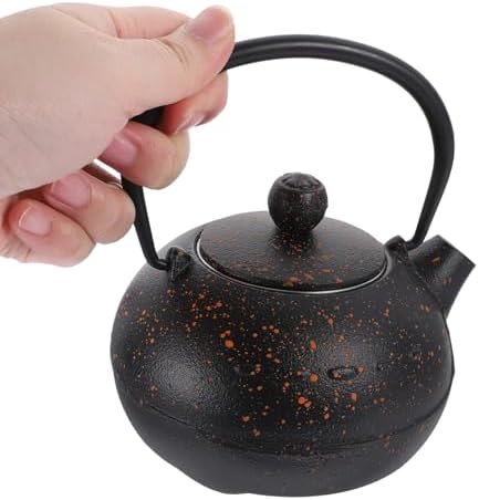 Homoyoyo Japanese Cast Iron Teapot Small 0.4l Tetsubin Iron Tea Kettle for Stovetop Household Use Traditional Tea Brewing - Image 4