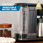 Bonavita Enthusiast 8 Cup Drip Coffee Brewer, Pour Over, SCA Certified Coffee Machine with Glass Carafe, Stainless Steel Panel, Removable Reservoir, Matte Black - Image 5