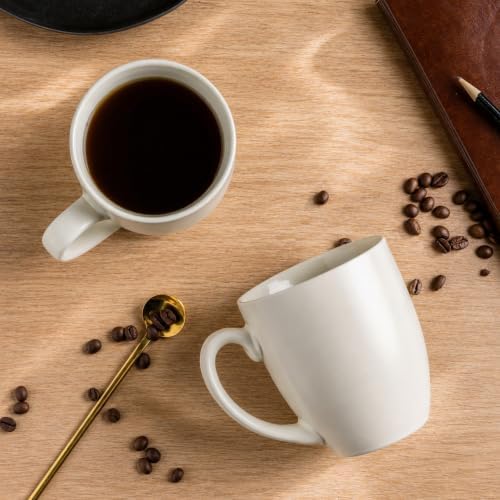 AmorArc 16 oz Coffee Mugs Set of 6, Large Ceramic Coffee Cups-Light Beige - Image 2