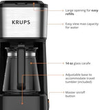 KRUPS Simply Brew Coffee Maker - Multi-Serve 4-in-1 with Stainless Steel Travel Tumbler, Black, 14oz - Image 5