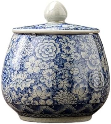 Tea Tin Loose Leaf Tea Storage Ceramic Tea Storage Cans Tea Cans Retro Sealed Cans Home Tea Cans Tea Canister by Unknown