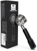 54mm Bottomless Portafilter for Breville — 3 Ear Naked Espresso Portafilter, Fits Barista Express, Bambino, Barista Pro & Touch | 304 Stainless Steel | 2-Cup Filter Basket Included by Unknown