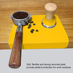 Coffee Powder Press Tool Set, Flat Base Hammer with Non Slip Silicone Tamper Mat and Slot, Wooden Handle, for Home and Office Barista Coffee Making (58mm / 2.28in Tamper) - Image 7