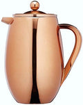 KitchenCraft Le'Xpress 8-Cup Insulated Metal Cafetière, 1 Litre, Copper Finish by KitchenCraft