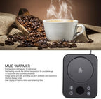 Zopsc Coffee Mug Warmer, 36W Electric Cup Warmer for Desk with 9 Temp Settings 100-180, 1-12H Timer Auto Shut Off Heated Plate for Beverage Tea Milk Coffee (US Plug) - Image 4
