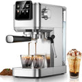 KEENSTAR Espresso Machine 20 Bar with Touch Screen, Hot & Iced Coffee Makers, Stainless Steel Espresso Maker with Rapid Cold Brew & Milk Frother, with Water Tank for Latte, Cappuccino, Gift by KEENSTAR