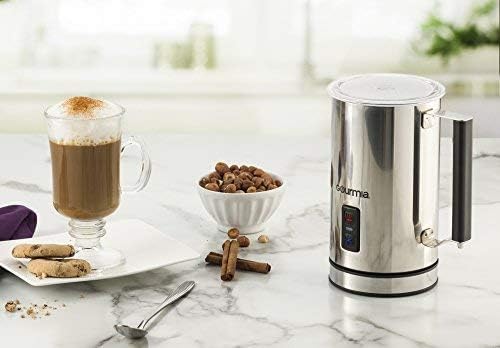 Gourmia GMF215 Cordless Electric Milk Frother & Heater, 3 Function, Detachable Base For Easy Serving, Stainless Steel, Non-Stick Interior For Easy Cleaning - Image 2