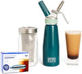 0.5L Nitro Coffee Maker, Aluminum Nitro Cold Brew Coffee Maker with Special Nitro Diffuser Nozzle & Cold Brew Maker for Making Nitro Cold Brew, 1 Pint/0.5L, Includes (10) Nitro Cartridges by NitroKafo