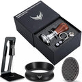 51mm Espresso Accessories Kit Includes Spring Loaded Calibrated Tamper, Stainless Steel WDT Tool, Dosing Funnel and Puck Screen Set Fits Espresso Coffee Machines and 51 mm Portafilters by KNODOS
