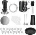 27 PCS Espresso Accessories Kit,Barista Kit 51mmCoffee Tamper Set- with Tamper,Frothing Pitcher，WDT Tool,Espresso Puck Screen and Dosing Funnel,Latte Art Kit by Unknown