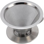 316 Stainless Steel Pour Over Coffee Dripper with 300 Mesh Filter Portable Reusable Cone for Travel Camping Brewing Tea - Image 7