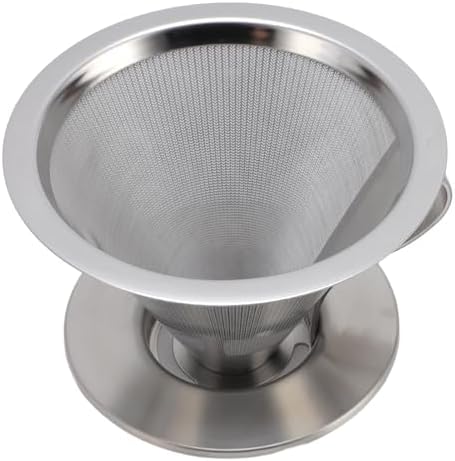 316 Stainless Steel Pour Over Coffee Dripper with 300 Mesh Filter Portable Reusable Cone for Travel Camping Brewing Tea - Image 7