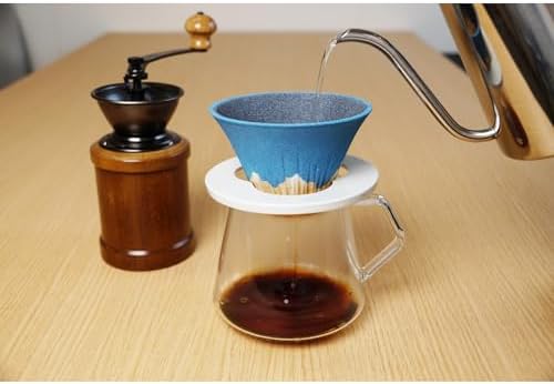 Mt. Fuji Ceramic Coffee Filter - Made in Japan - Reusable Dripper - White - Image 6