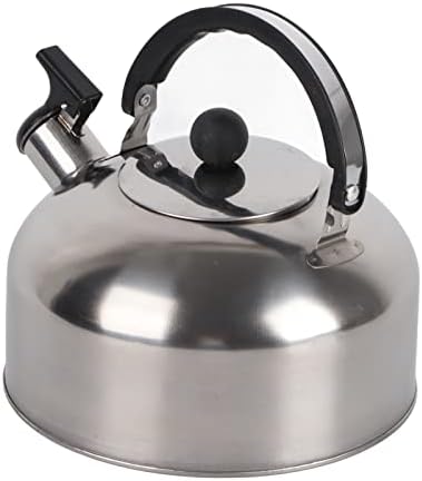 Phefop 3L Stainless Steel Whistling Camping Kettle, Lightweight Compact Design, Suitable for Hiking, Camping (Stainless steel color) - Image 3