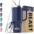 Beast 42 oz Tumbler with Handle Stainless Steel Vacuum Insulated Coffee Ice Cup Double Wall Travel Flask (Royal Blue) by GreensSteel