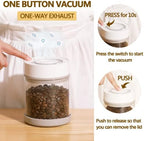 Minidiva Smart Vacuum Container, Automatic Electric Airtight Glass Jar for Food Coffee Storage Meal Prep (950ml) - Image 4
