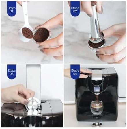 Reusable Coffee Filters Capsule Stainless Steel Capsule Pod(3 Capsules) - Image 5