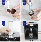 Reusable Coffee Filters Capsule Stainless Steel Capsule Pod(2Capsule 1Tamper 1S) - Image 5