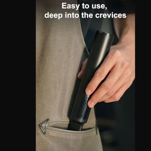 Diydeg Handheld Cordless Coffee Grinder Vacuum Cleaner, 40W, Black - Image 5